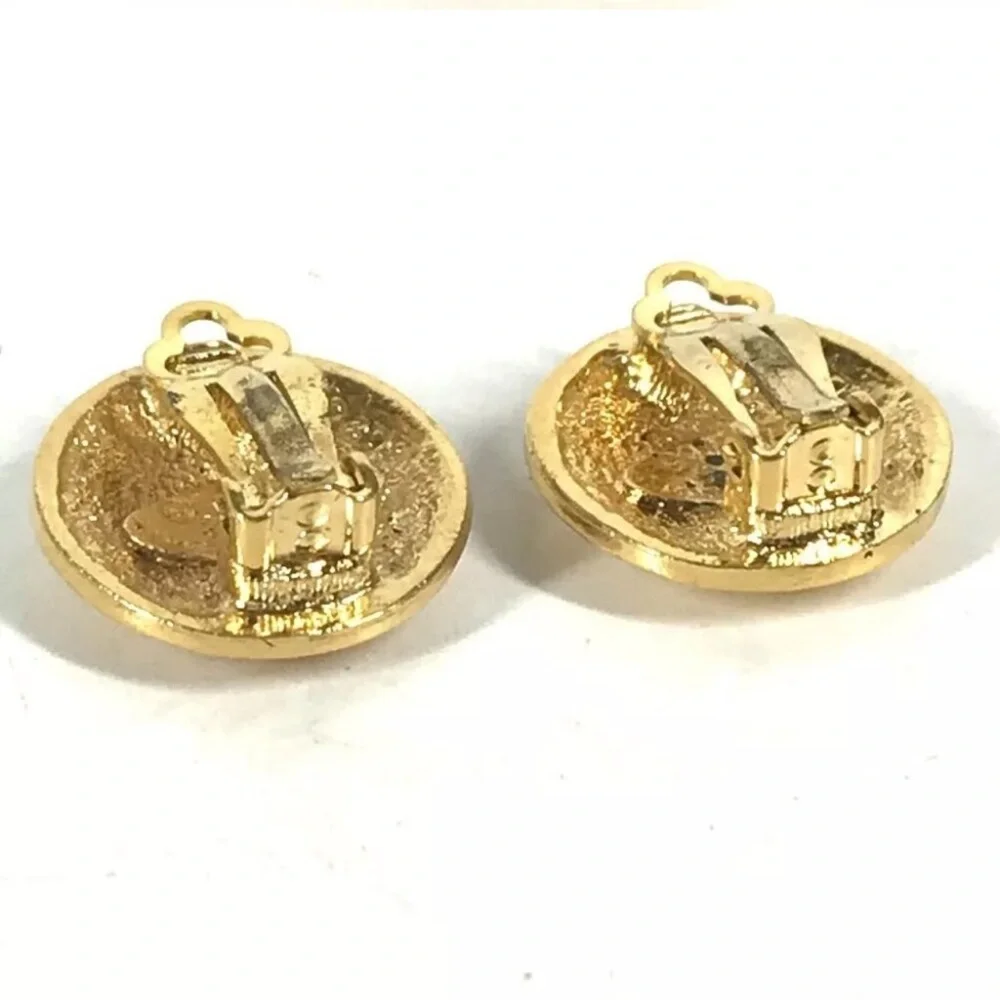 Chanel Lion Clip On Earrings